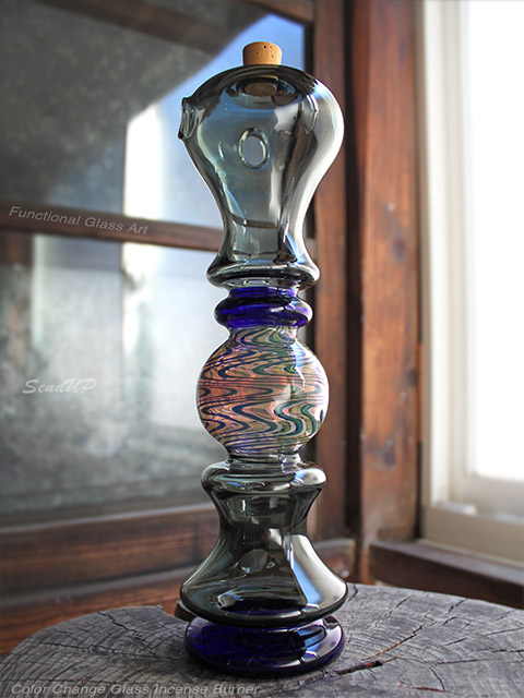 専用 スワールパターンのガラス製品 センドアップ お香立て SENDUP お