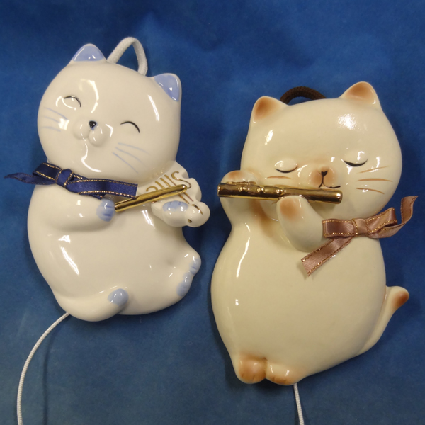 サンリオ メローチューン 陶器 置物 オルゴール 昭和 レトロ 猫