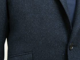 100AB7 ジャケット＆ベスト ツイード ホームスパン 100AB7