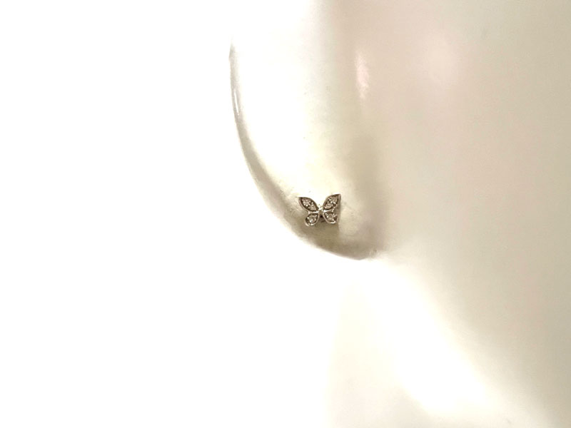 GRAFF パヴェバタフライプティスタッドピアス(両耳用) パヴェ