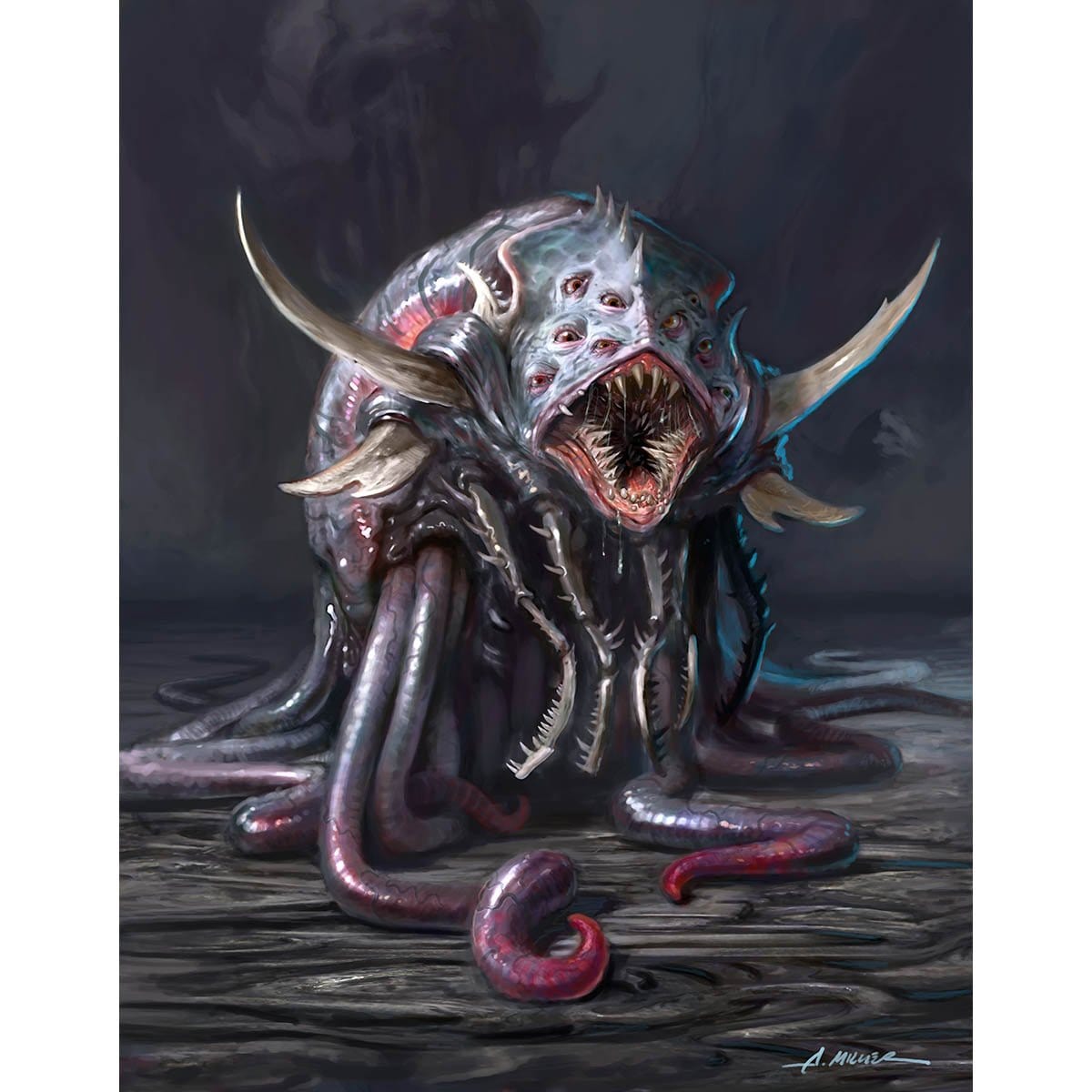 Nightmare Horror Token Print - Original Magic Art