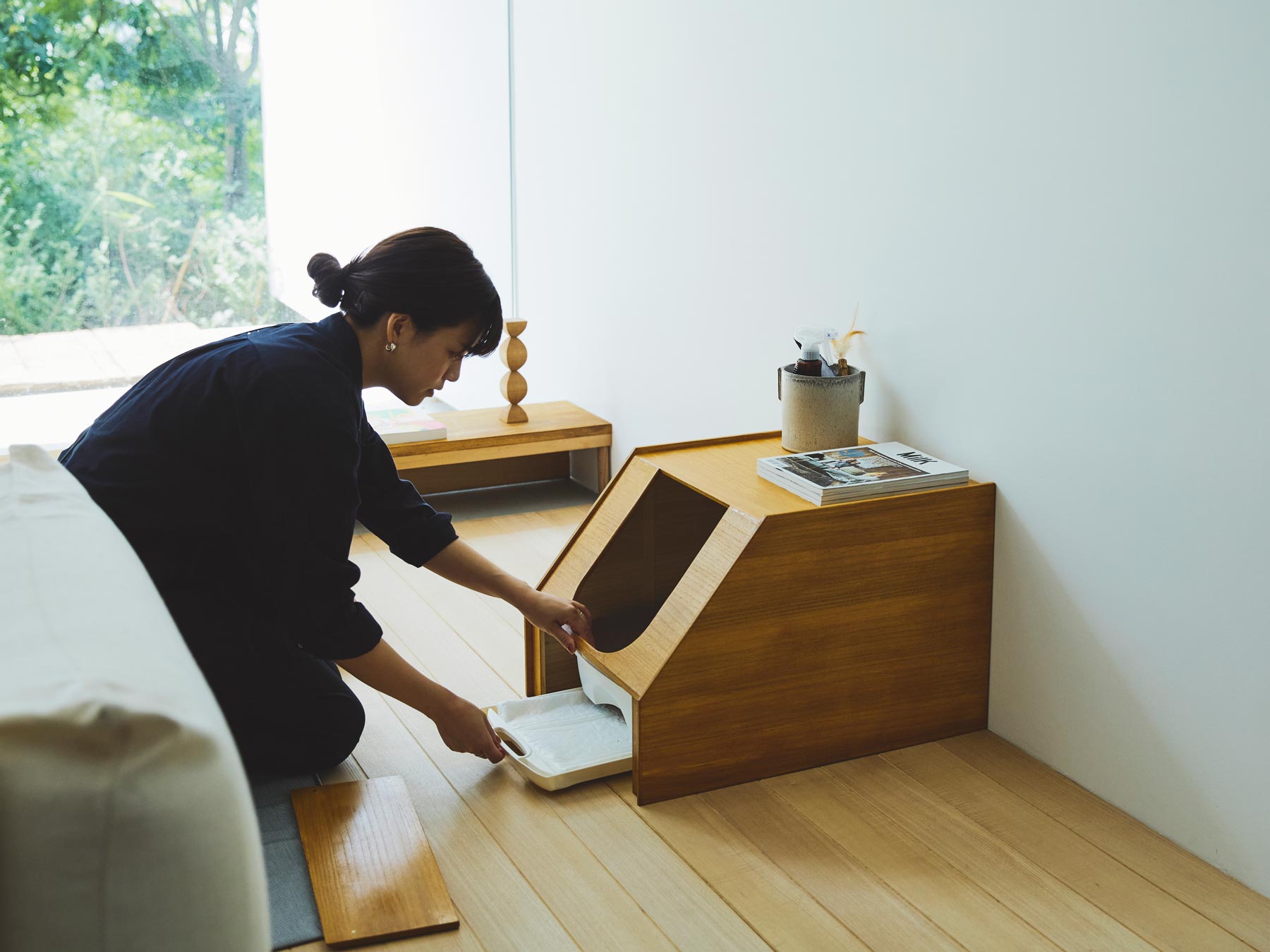 オルネコ 桐のトイレカバー｜オルネコ（爪とぎ・トイレ）｜オルネ ド