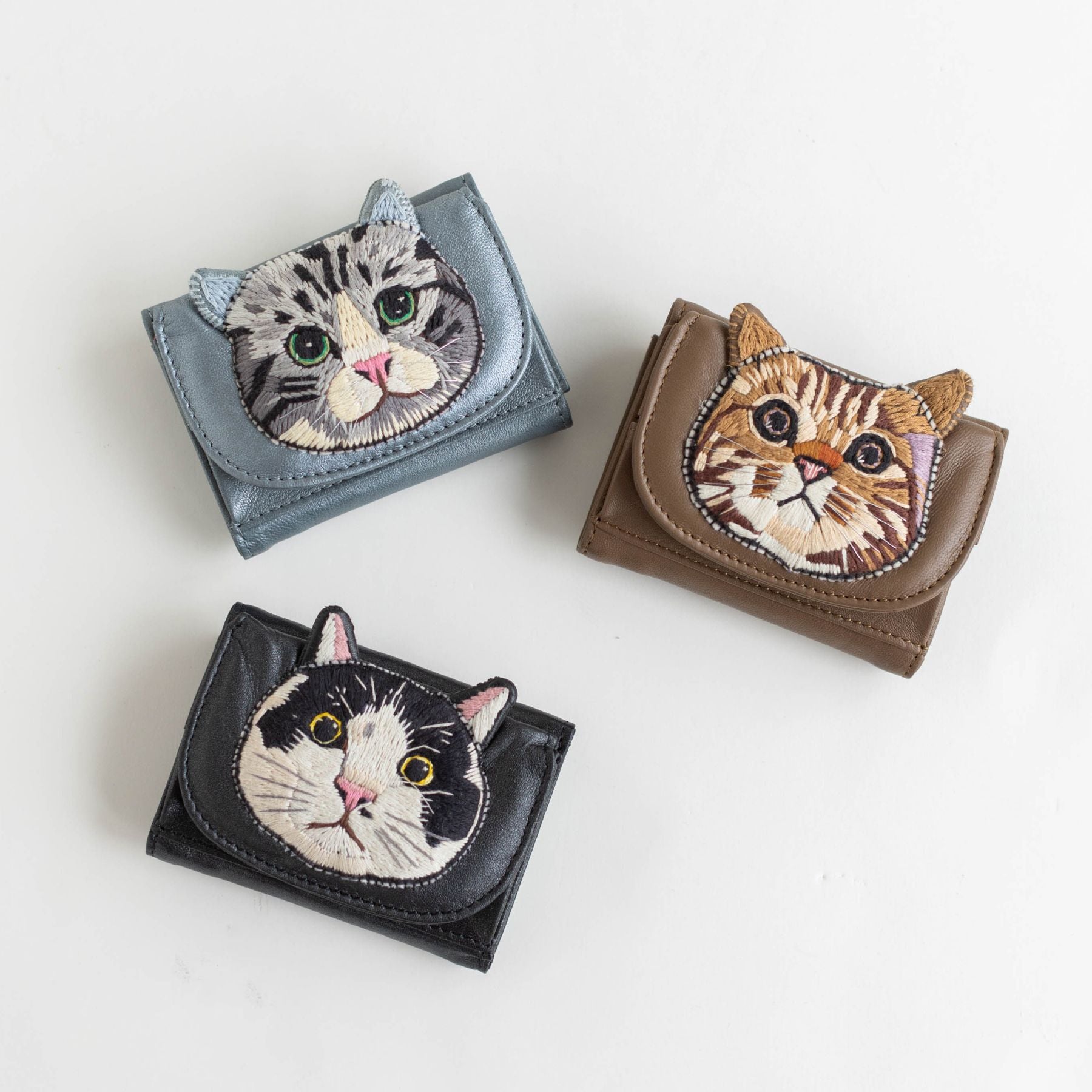 tamaoworld 刺繍ねこ ミニ財布｜ファッション雑貨・その他｜オルネ ド
