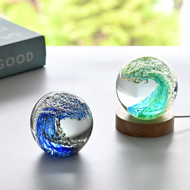 ガラス工芸品 ガラスアート アートオブジェ クラフト 透明な風景