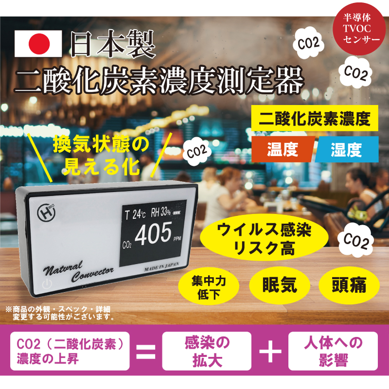 日本製CO2高感度密度計 デンサトメーター HCOM-JPCO2-001｜ヒロ