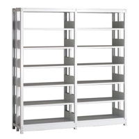 スチール書架 KCJA 複式 連増(2連結棚) H2250×W1840×D660(mm