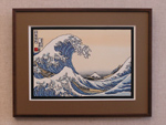 富士山のインテリア額 / 伊勢型紙専門店おおすぎ