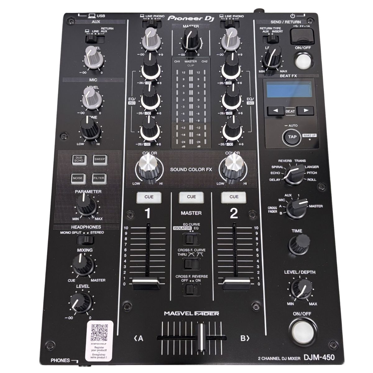 rekordbox dj、rekordbox dvsのシリアルキー同梱した、中古品のDJM-450