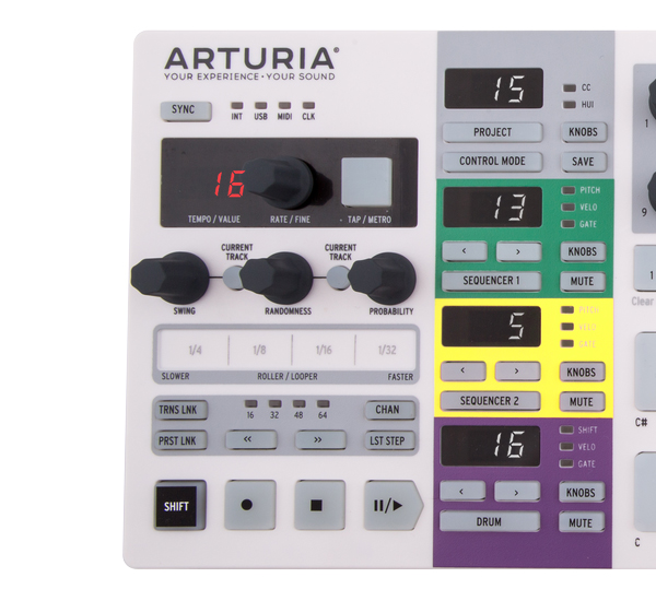 Arturiaのステップシーケンサー搭載MIDIコントローラーBEATSTEP PROの