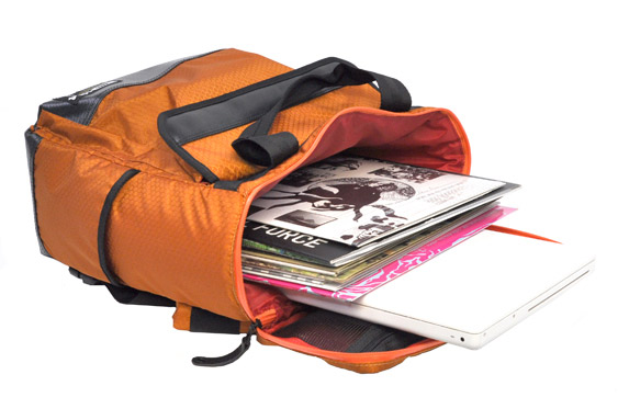 DIG4/DJバッグ/2 WAY VINYL TOTE ネイビー -DJ機材アナログレコード