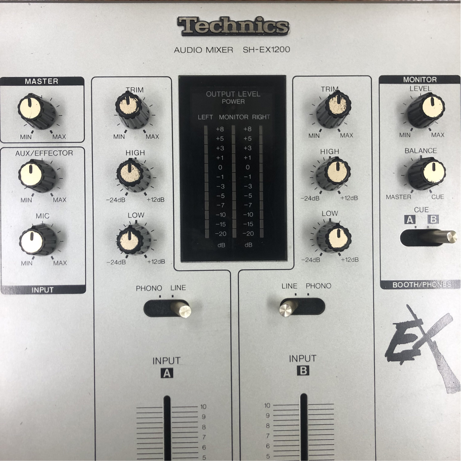 中古品】Technics/DJミキサー/SH-EX1200 (シルバー) -DJ機材アナログ
