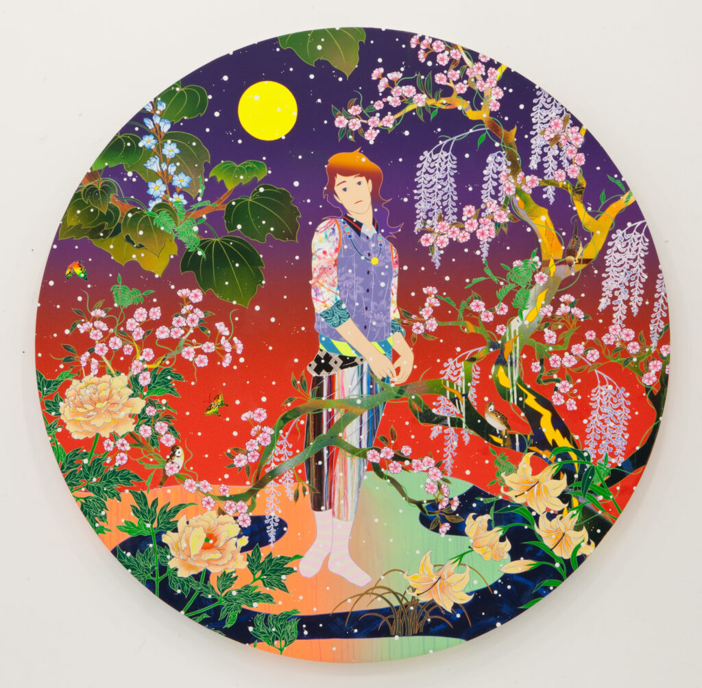 s*o様 むらまつちひろ「my april」F6木製パネル/アートクロス ミクス s