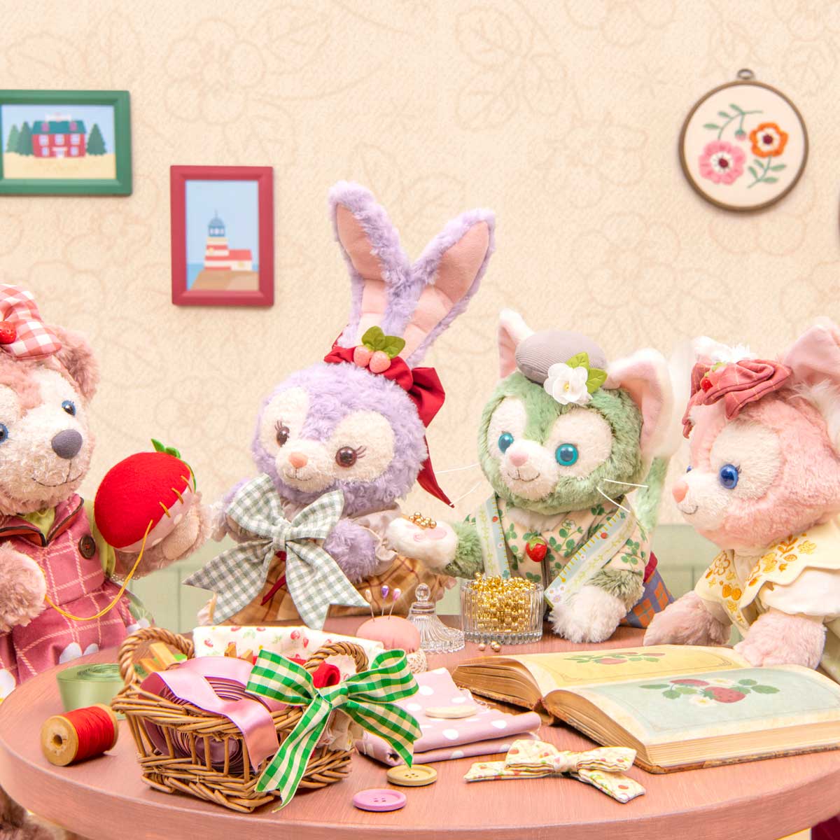 ダッフィー＆フレンズの「ハートフェルト・ストロベリーギフト