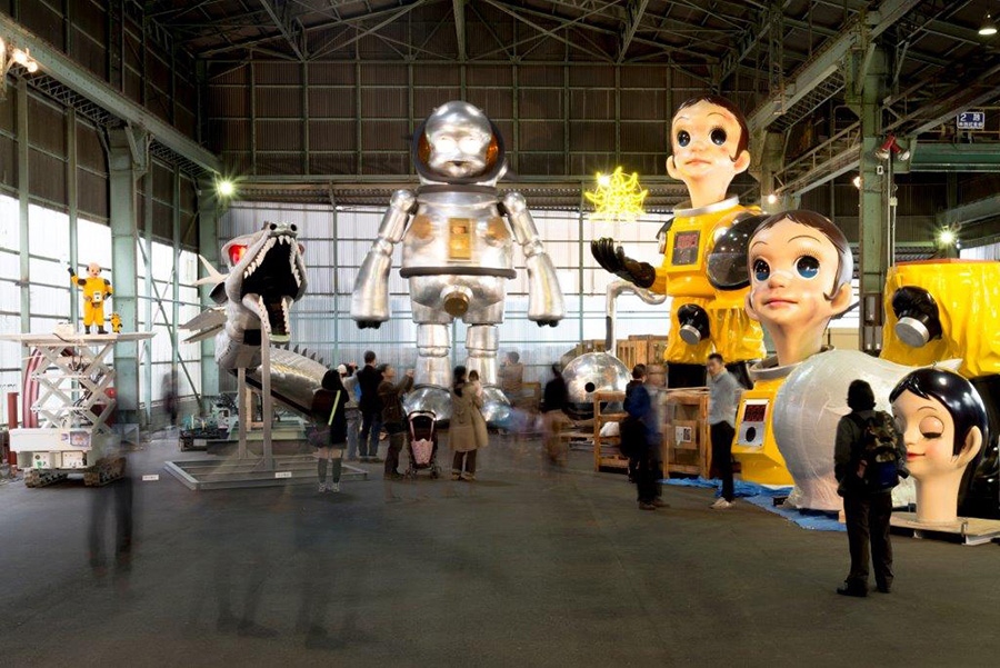 名和晃平ら6作家の巨大作品、倉庫で公開 | Lmaga.jp