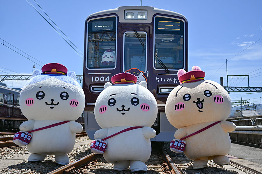 ちいかわ 阪急電車 阪急電車なマスコット ちいかわ うさぎ ハチワレ 3