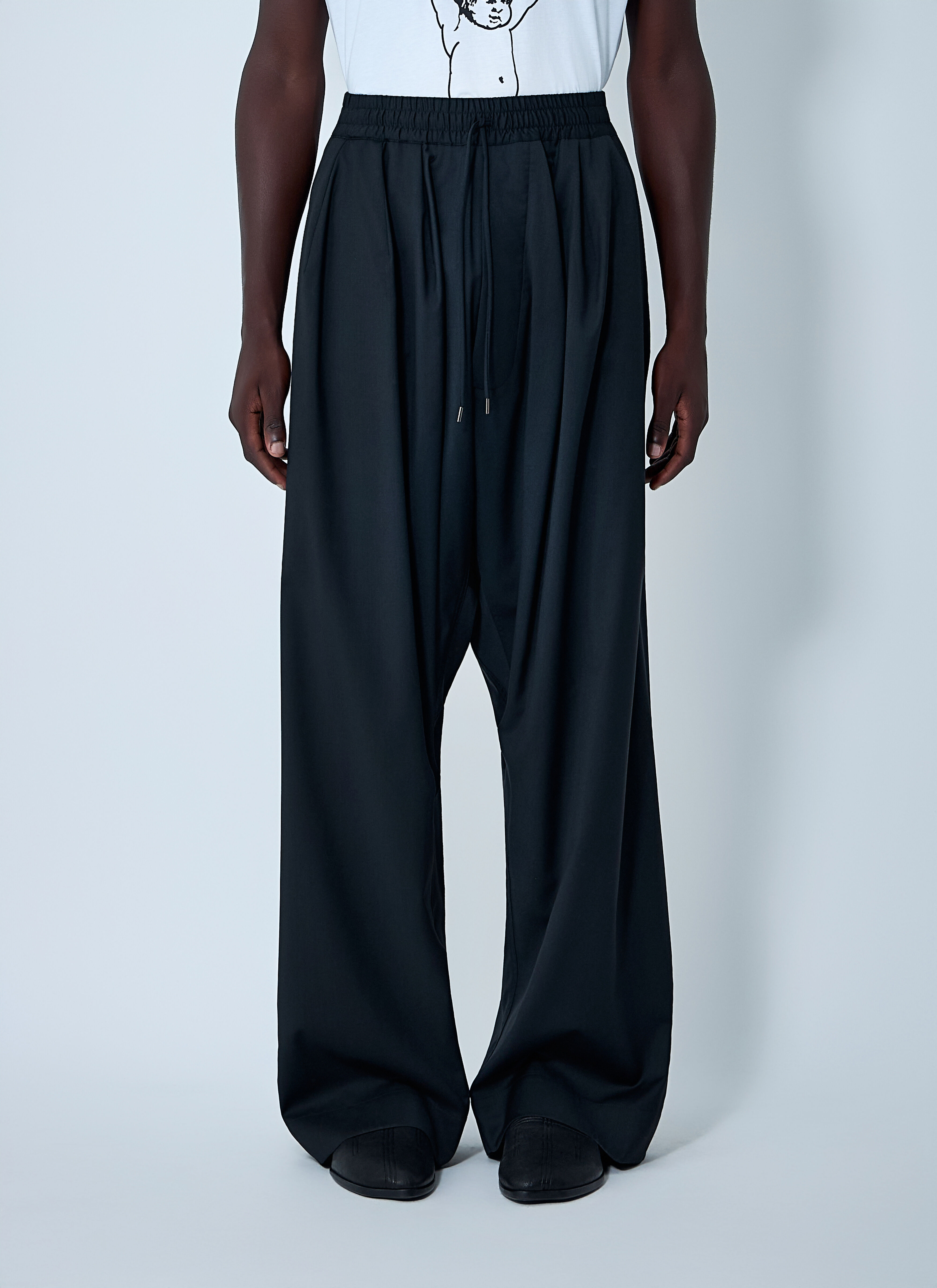 Vivienne Westwood Men's' Balloon Wool Pants in Black | LN-CC®