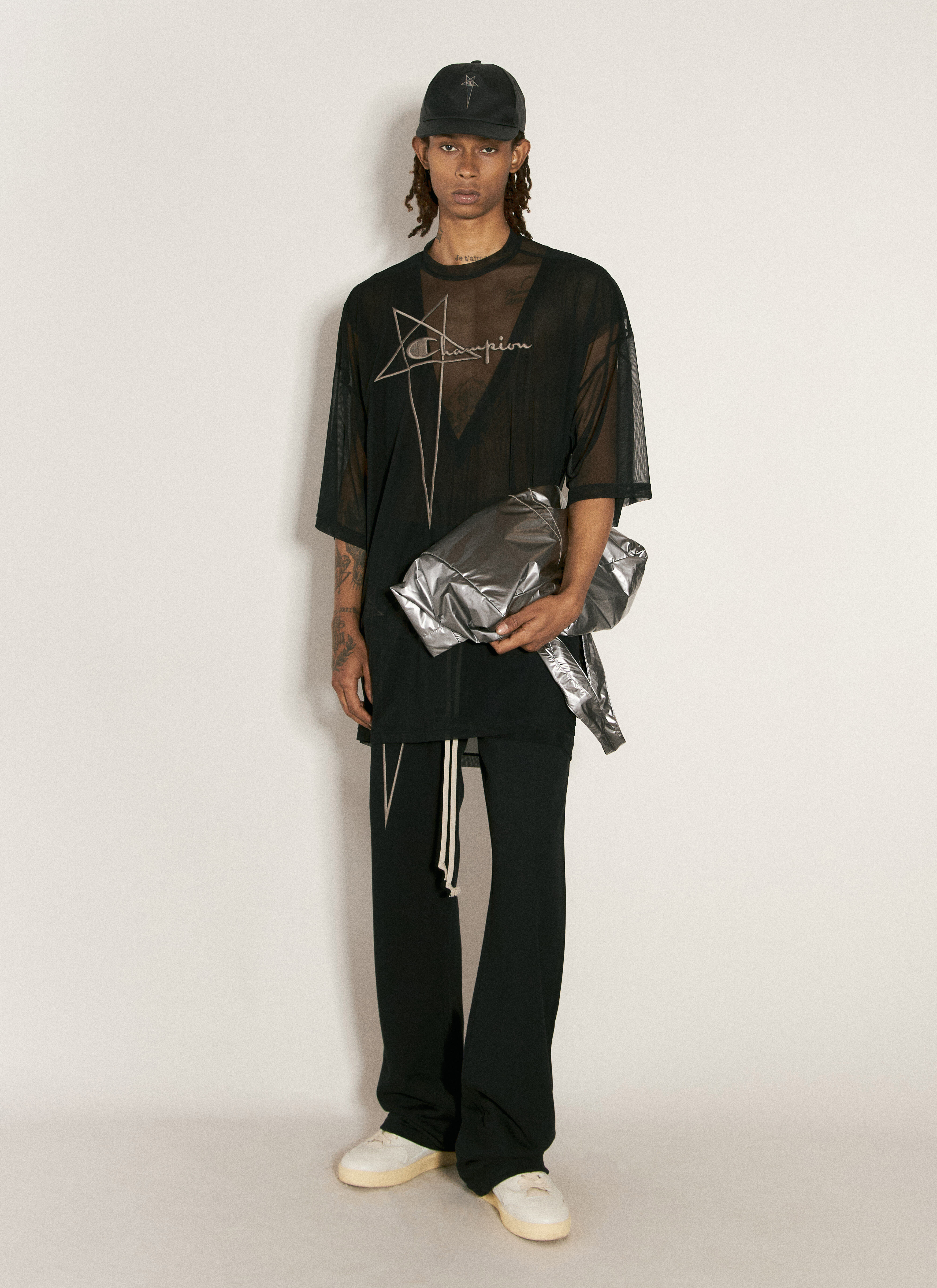 Rick Owens x Champion Men's' Dylan T-Shirt in Black | LN-CC®