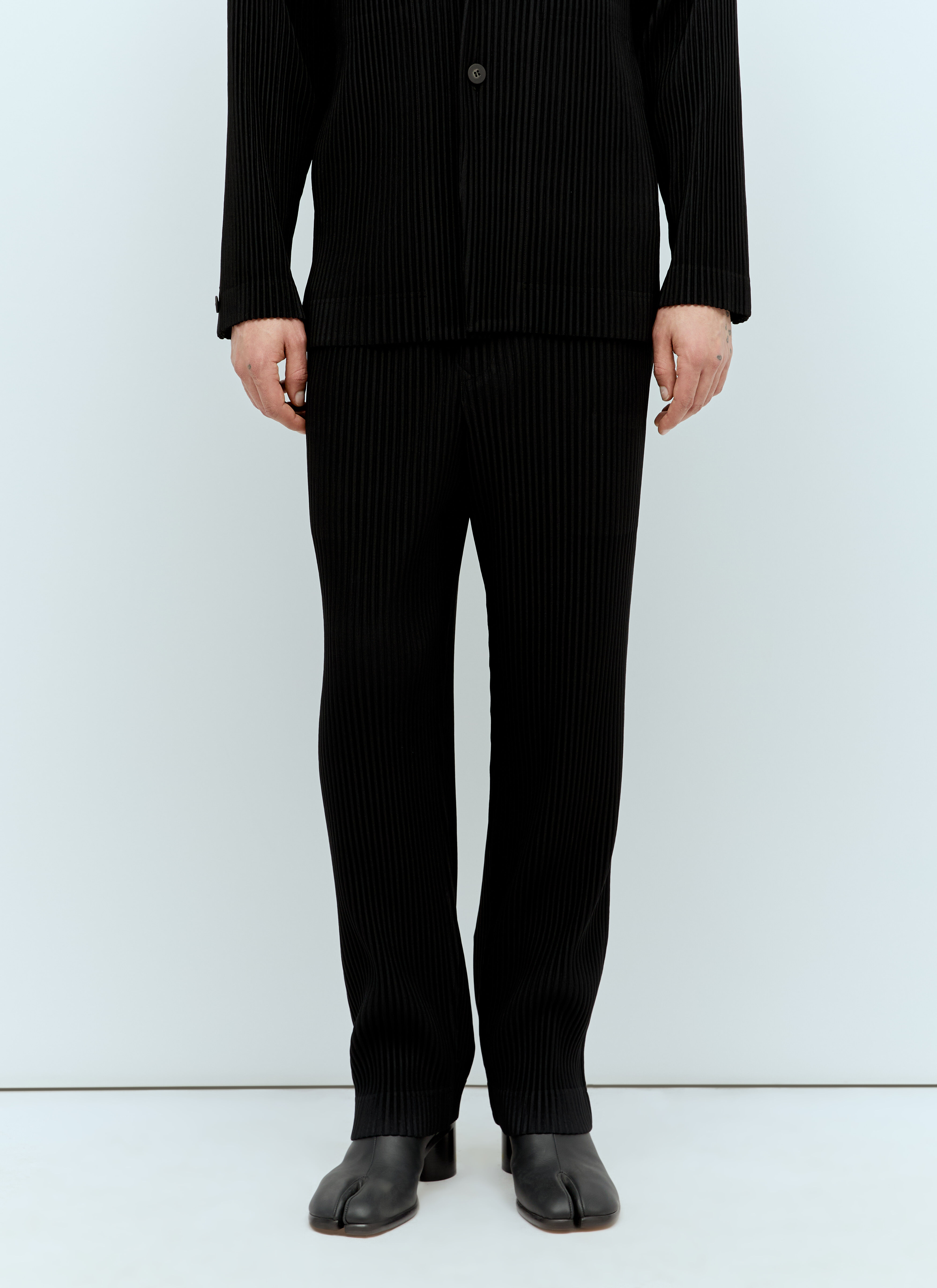Homme Plissé Issey Miyake Men's' Pleated Pants in Black | LN-CC®