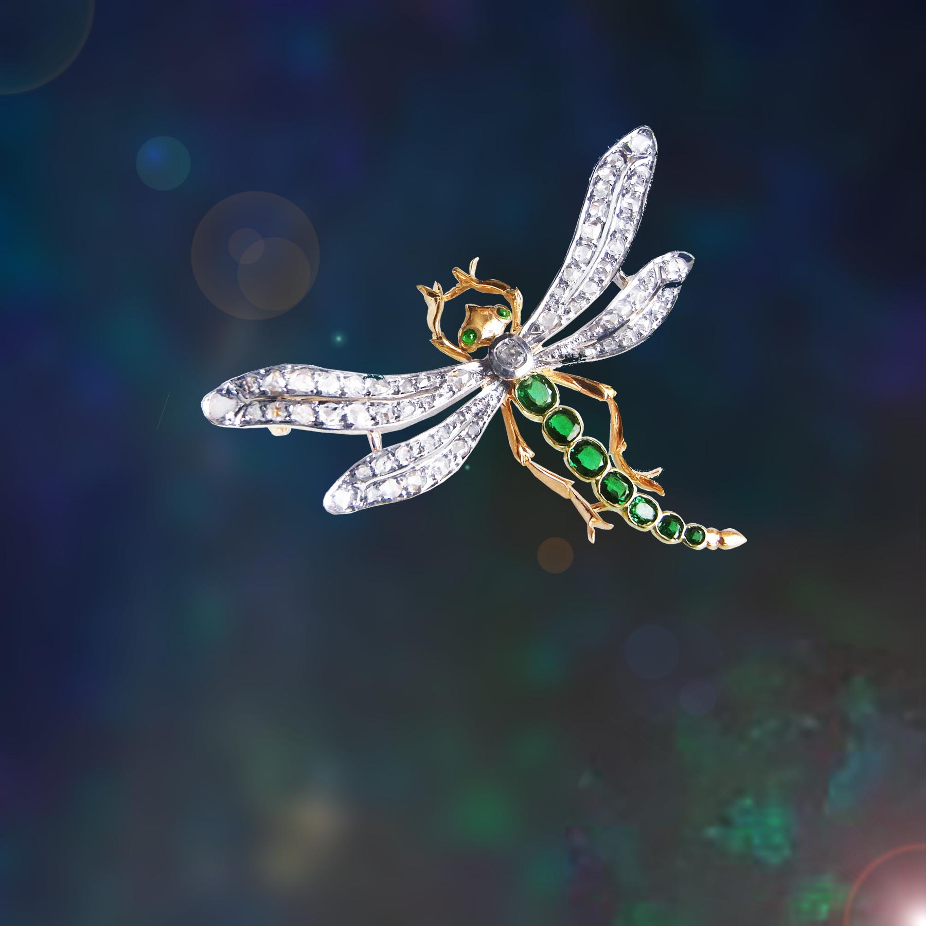 リヴェリュール 蜻蛉アンティークブローチ | ルーヴルアンティーク