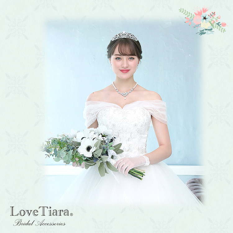 エレガントスワールティアラ カチューシャ・クラウン パール