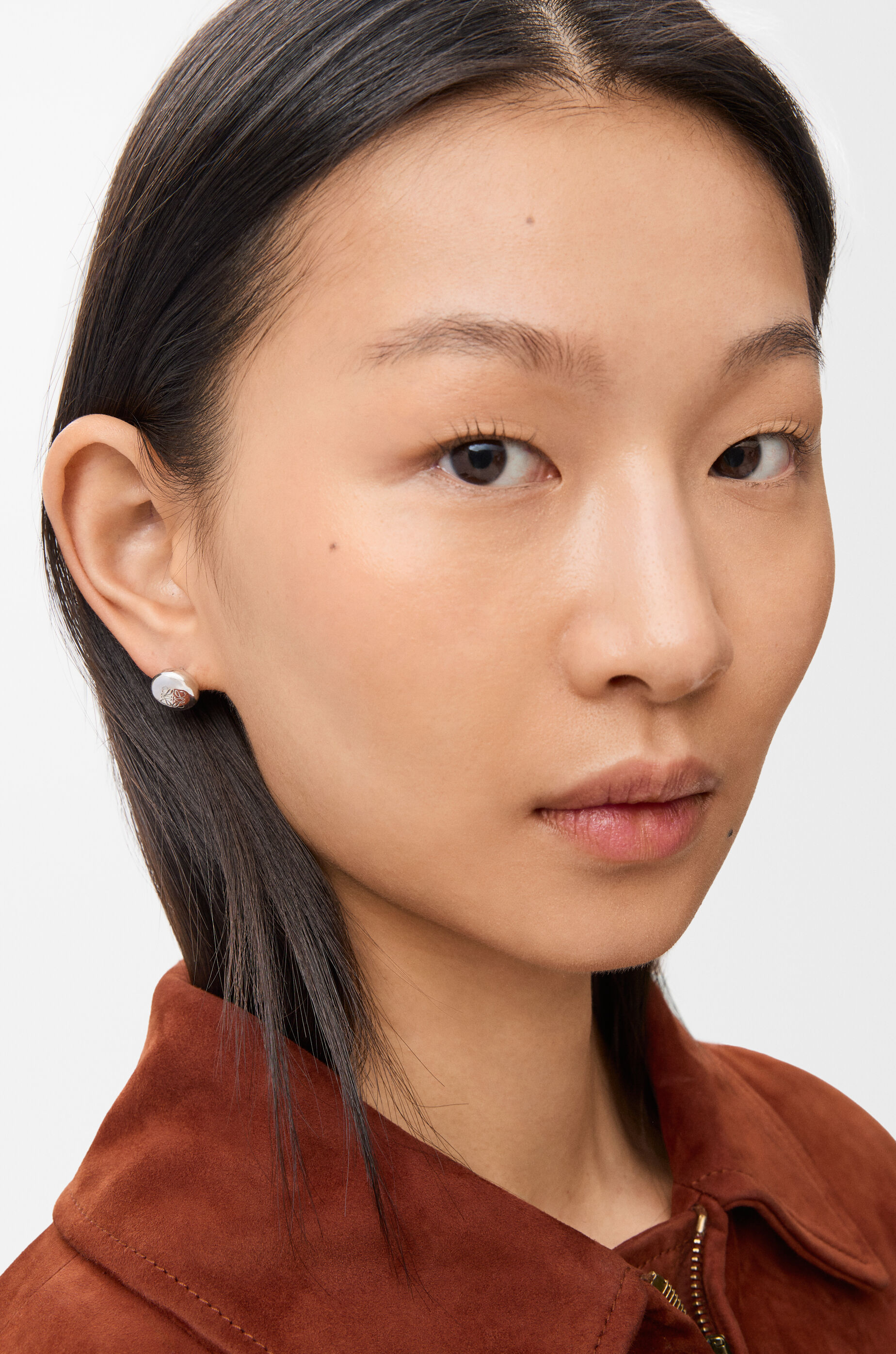 アナグラム ペブル スタッドピアス（スターリングシルバー） シルバー