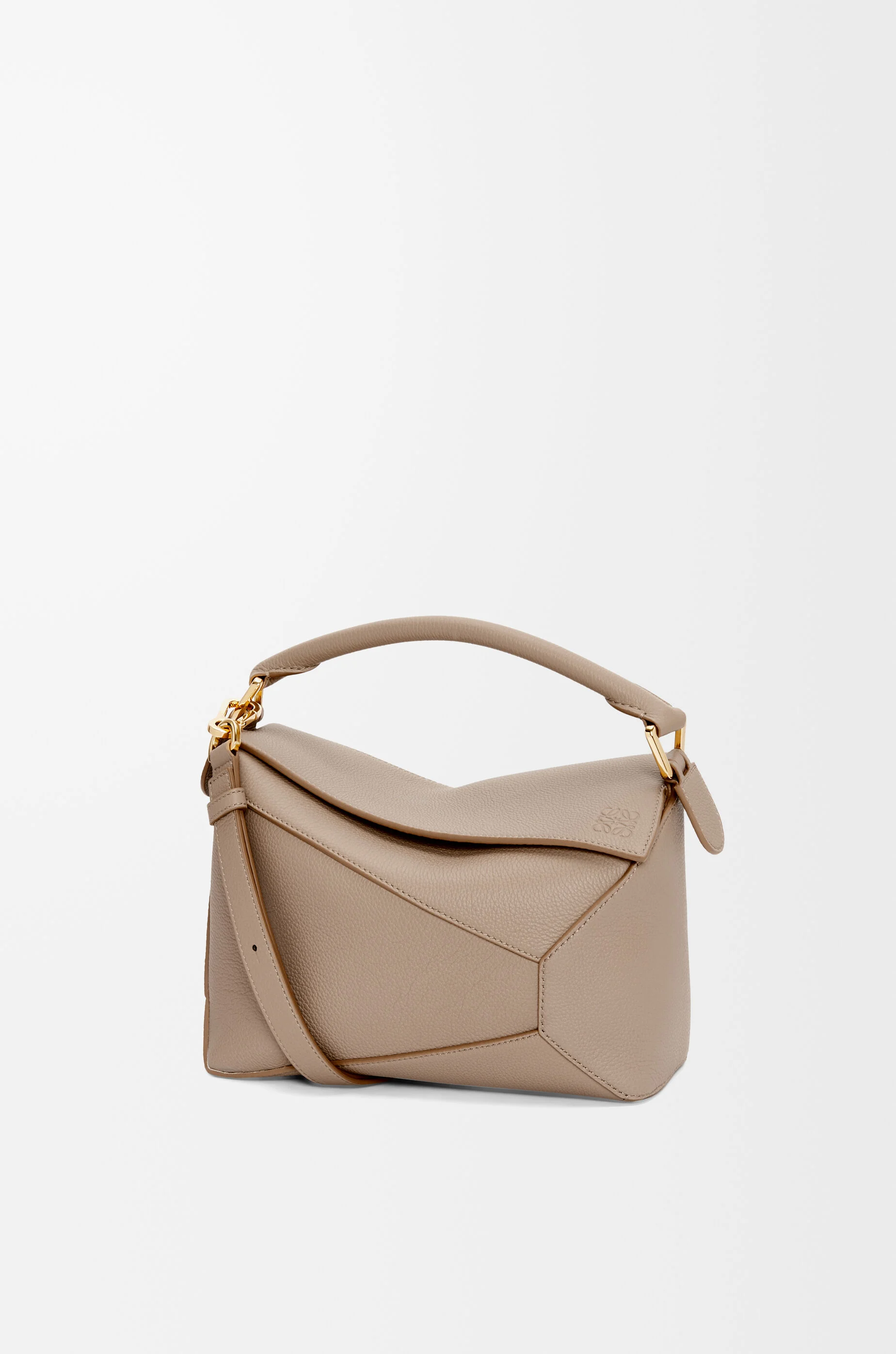 Small Puzzle Edge bag in soft grained calfskin Beige - LOEWE USA