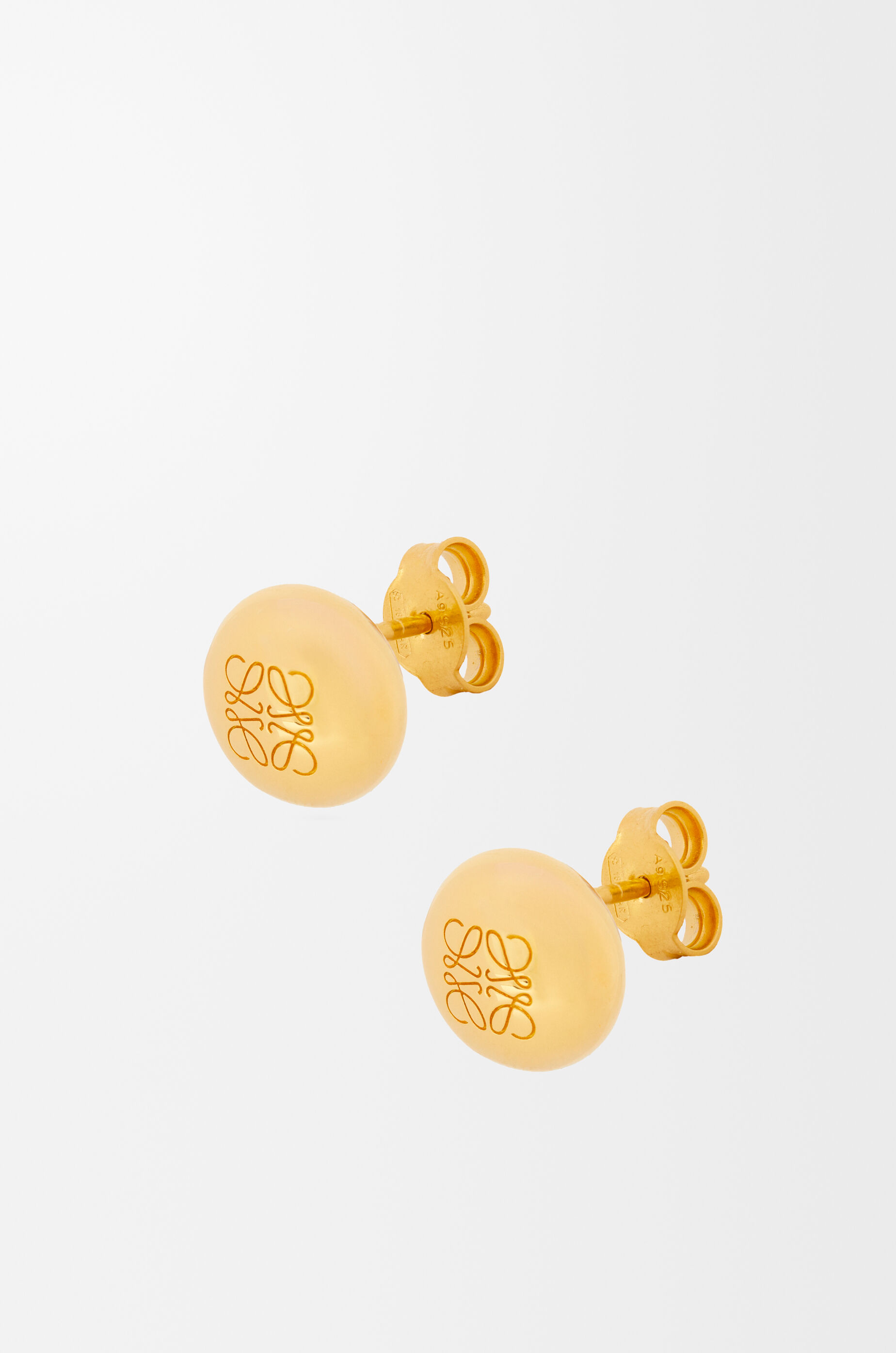 アナグラム ペブル スタッドピアス（スターリングシルバー） ゴールド