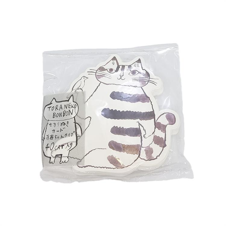 猫ちゃん切り抜きカード 40枚入 A(A): ホーム＆キッチン | ロフト