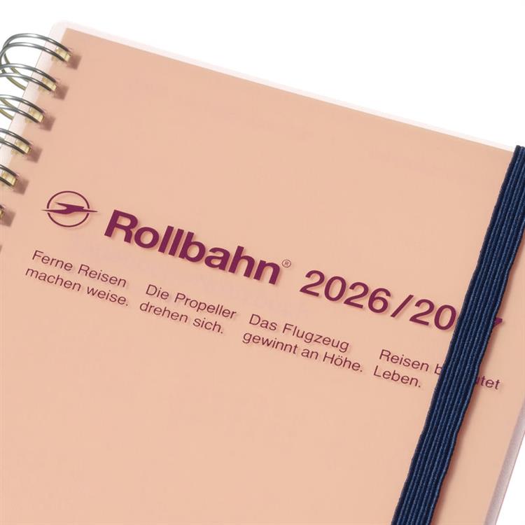 2026年3月始まり 月間 L ロルバーンダイアリー クリア クリアピンク