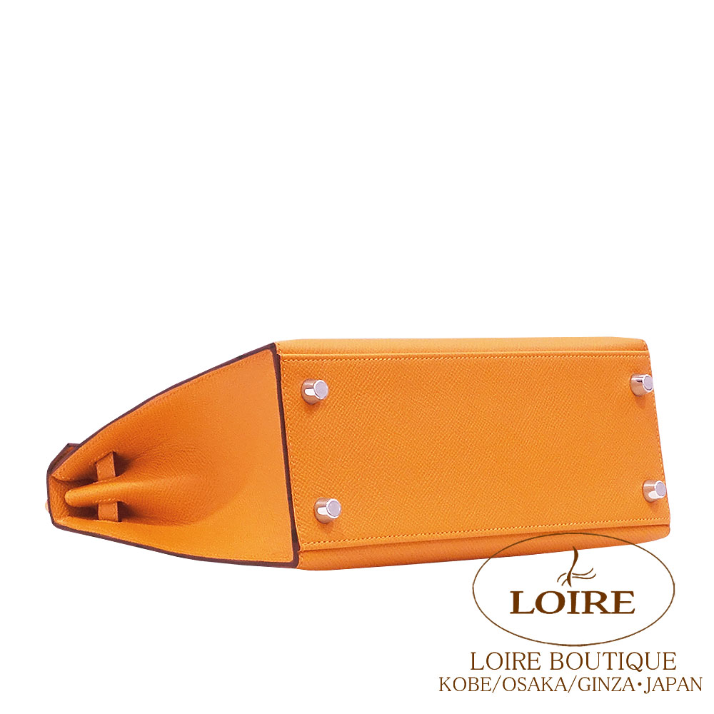 51　美品　HERMES　エルメス　オレンジ　空箱　ケリー25用 ITJKK2QQW31U HERMES エルメス ケリー25 080 空箱 空き箱 BOX 化粧箱