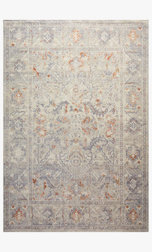 ROE-05 CJ OATMEAL / LAVENDER | Loloi Rugs