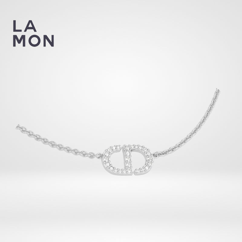 ディオール ネックレス DIOR PETIT CD NECKLACE メタル クリスタル