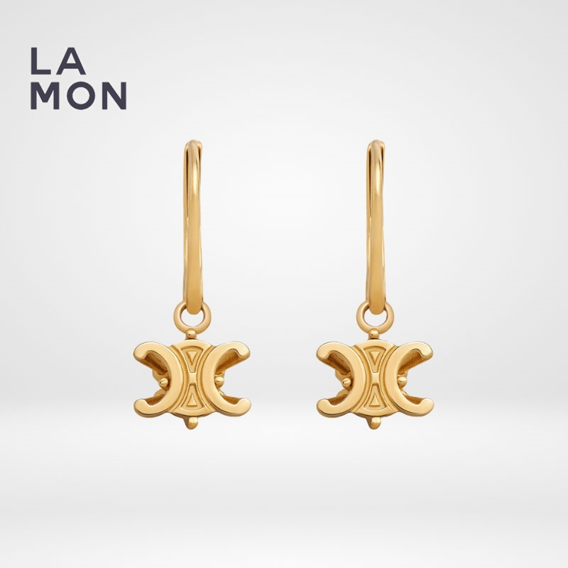 CELINE ゴールドピアス CELINE 25AW 新作 トリオンフ トゥインクル