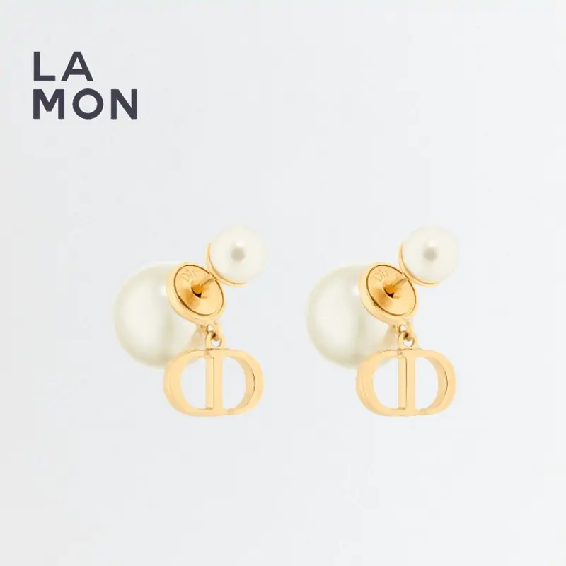 ディオール ピアス Dior Tribales Earrings メタル レジン パール