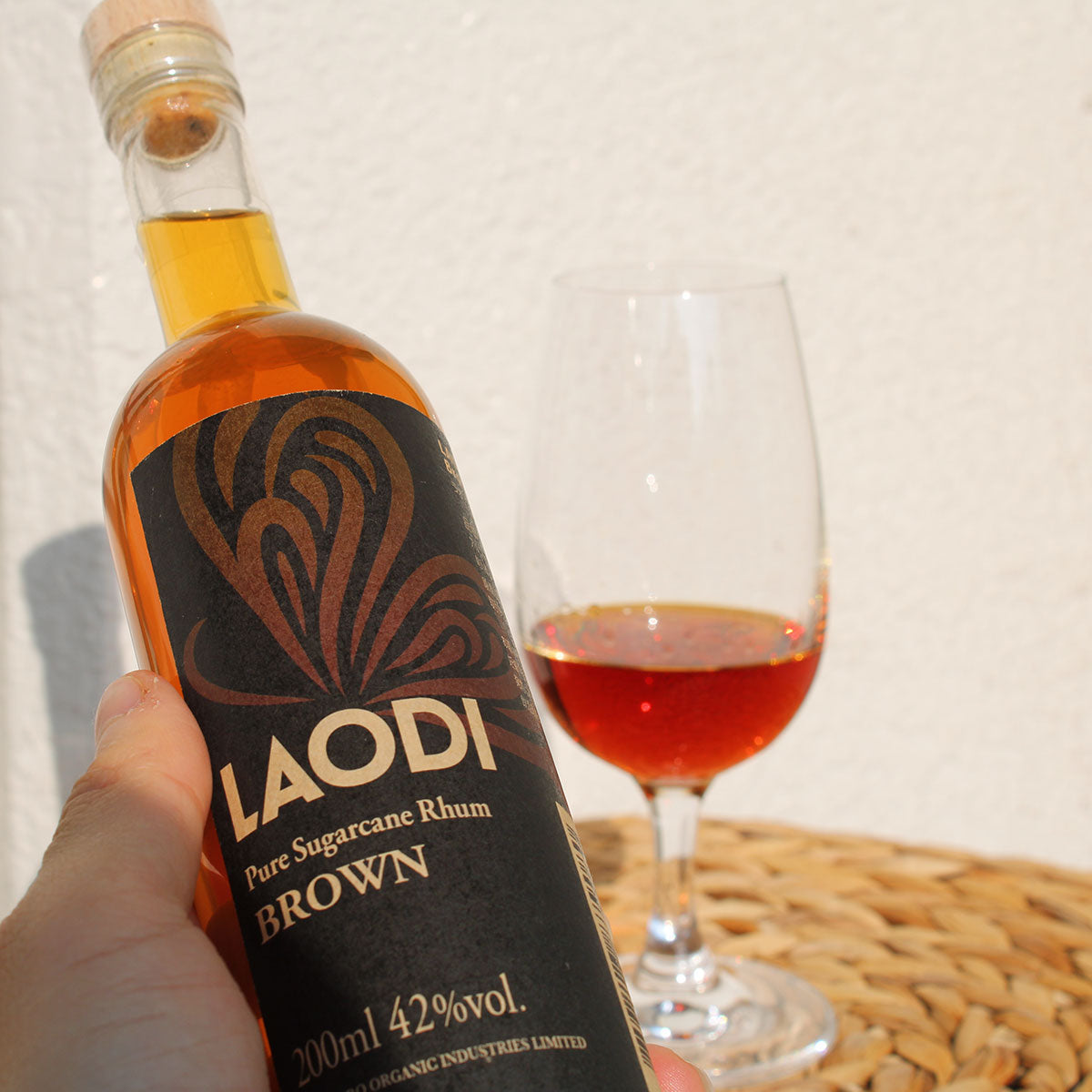 数量限定 / 200ml】ラオディ ブラウンラム 42% | 無農薬クラフトラム酒