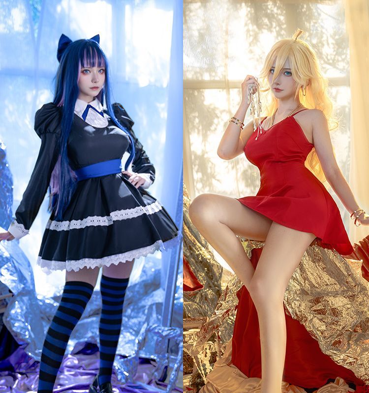 即購入OK】パンティー＆ストッキングwithガーターベルト アクキー9個