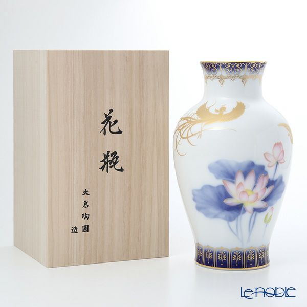 Y2551 中国 堆朱 6面花図 花瓶 高さ31.5㎝