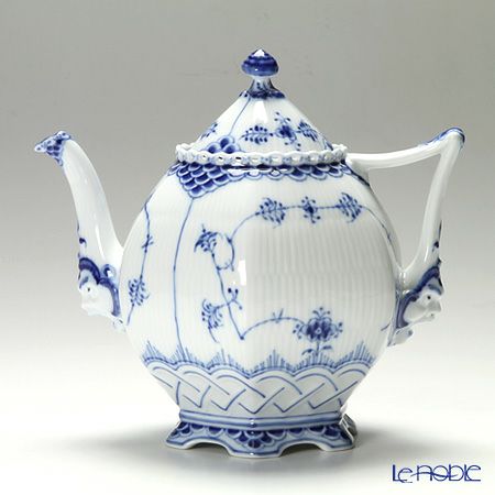 保存用ロイヤルコペンハーゲン コーヒーポット ブルーフルテッド