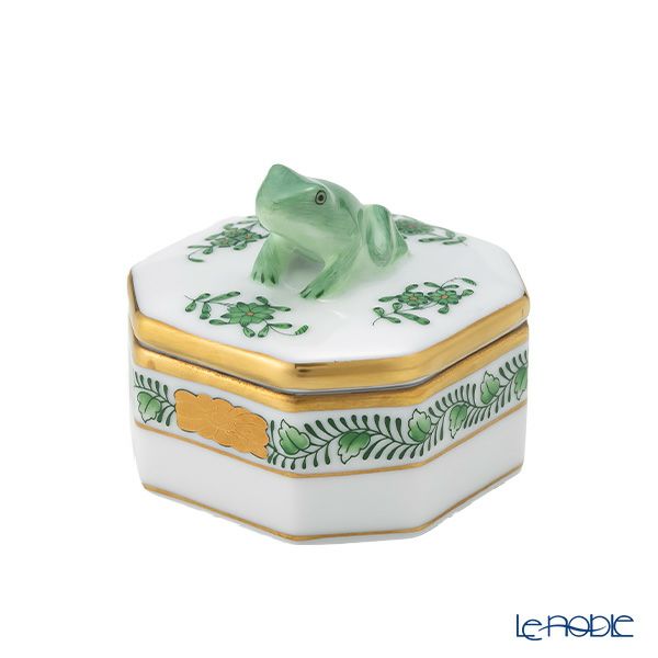 ヘレンド (HEREND) アポニーグリーン 06105-0-39 オクタゴナルボックス