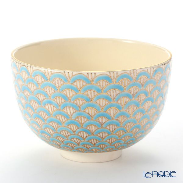 京焼・清水焼 抹茶碗 K0096 金彩青海波 480ml | ブランド洋食器専門店