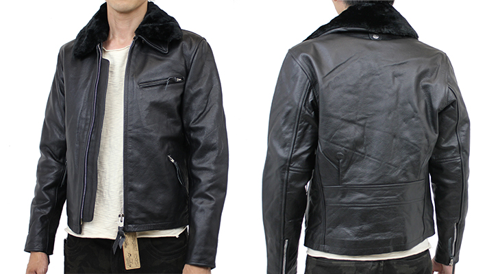 特価品】襟ボア付 シングルライダース（水牛革）｜革製品専門店レザー