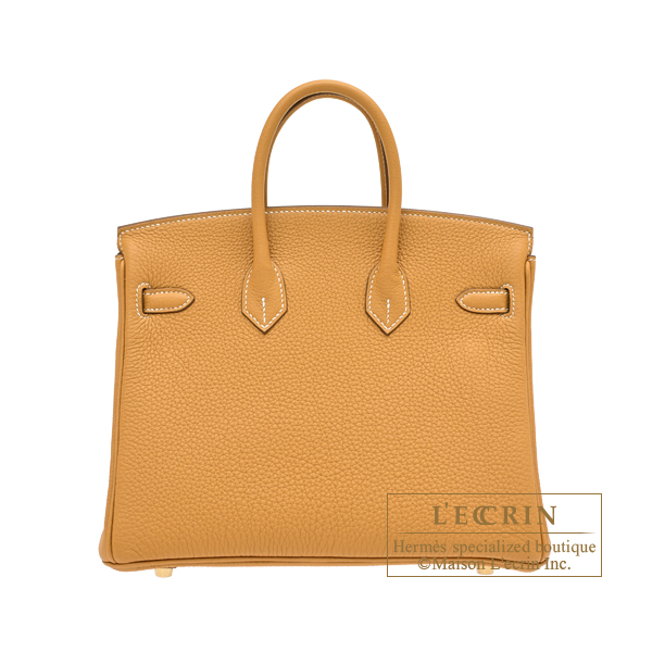 Hermes Birkin bag 25 Natural sable Togo leather Gold hardware | L