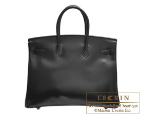 エルメス ソーブラック バーキン35 ブラック ボックスカーフ ブラック