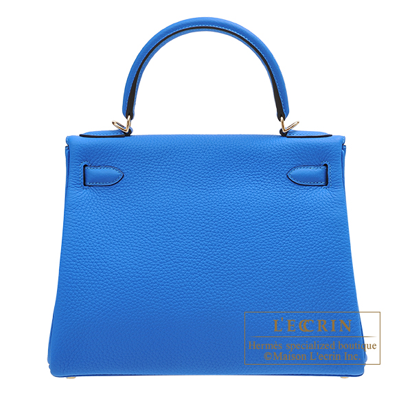 エルメス パーソナルケリー28/内縫い ブルーイドラ/ブルーサフィール