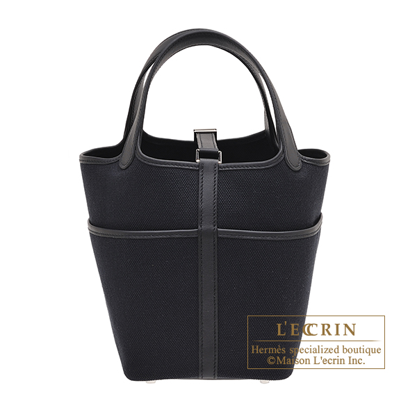 エルメス ピコタンロックカーゴ18/PM ブラック キャンバス/スイフト