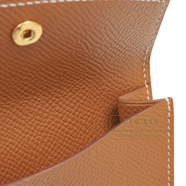 エルメス ベアンミニ ゴールド ヴォーエプソン ゴールド金具