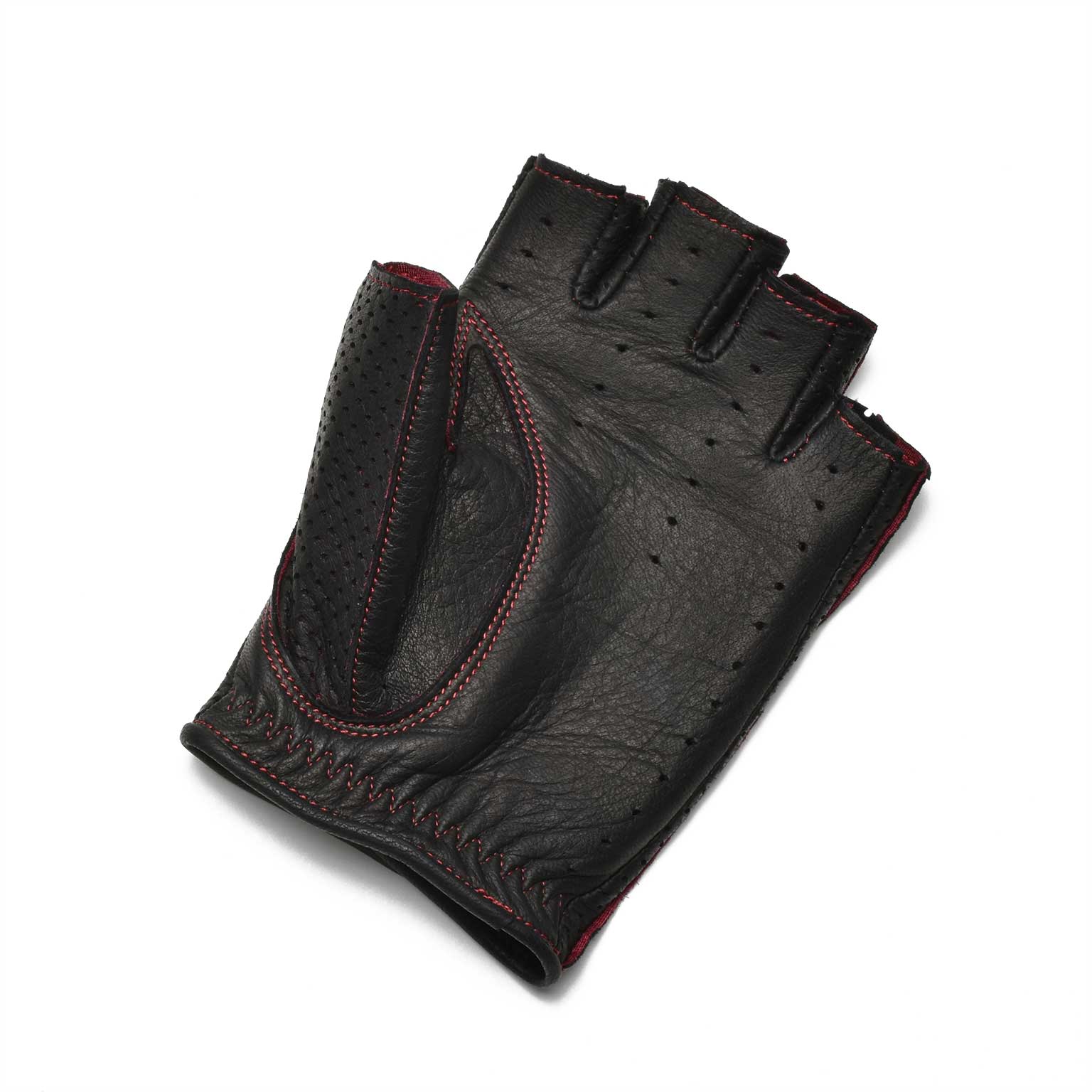 CACAZAN（カカザン）Driving Gloves / DDR-070 Black(Redステッチ