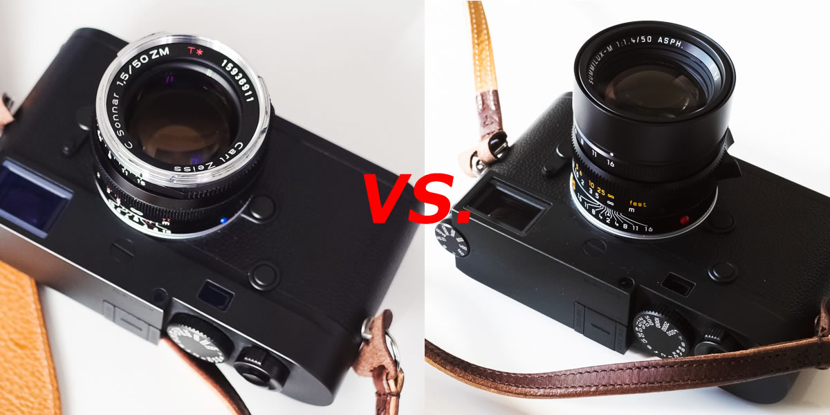 C Sonnar T* 1.5/50 ZMとSUMMILUX-M f1.4/50mm ASPH.を撮り比べて