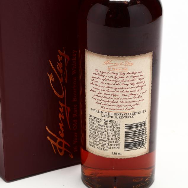 Henry Clay Rare Bourbon Whiskey (Lot 3028 - Rare SpiritsMar 12