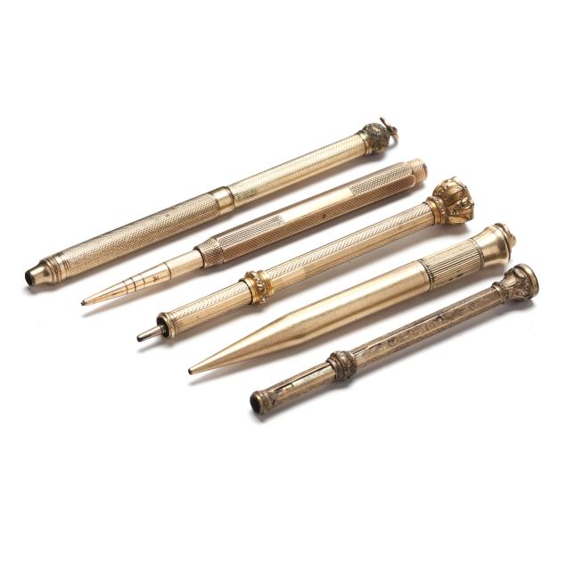 Sampson Mordan9金ペンシルホルダー花柄